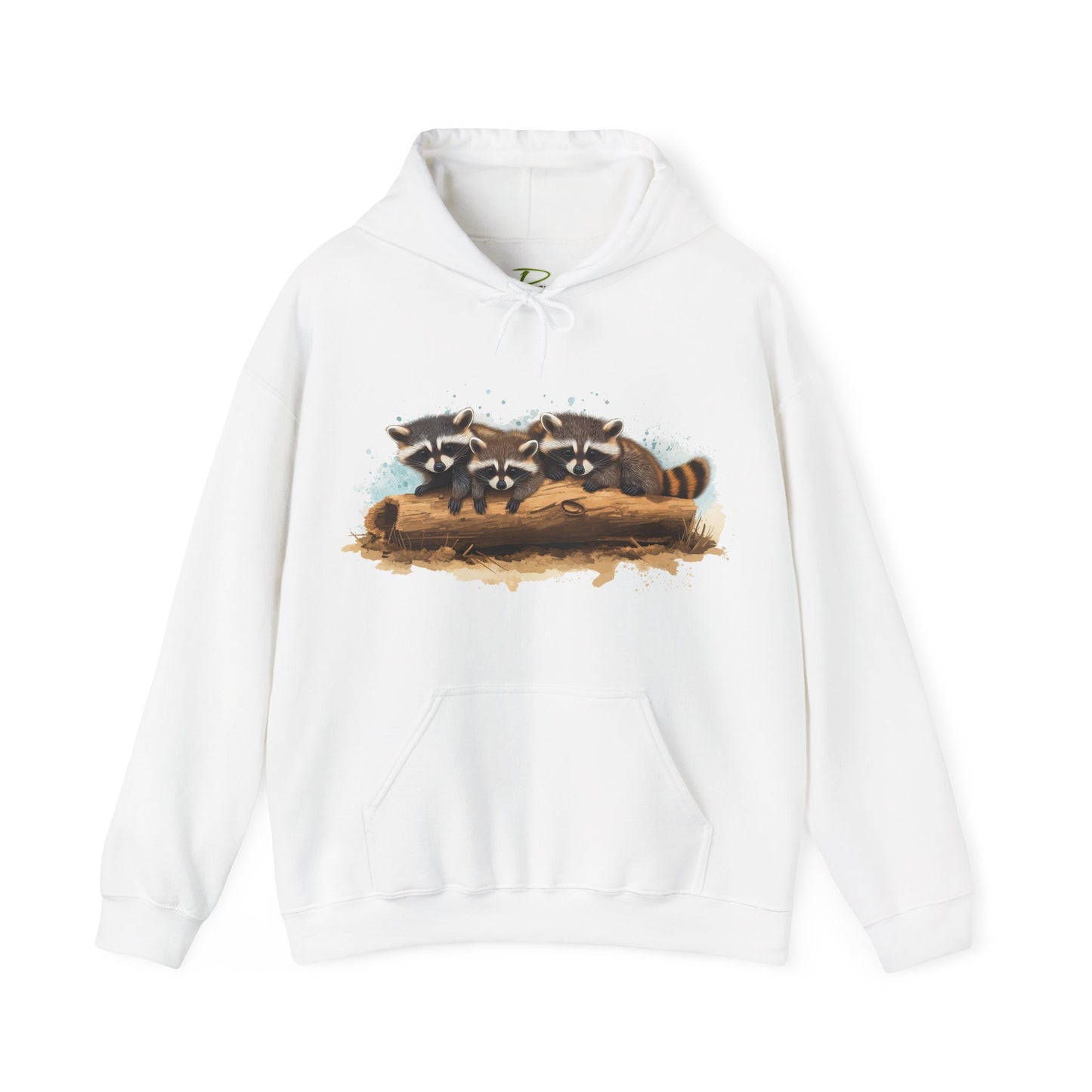 Cozy Raccoon Hooded Sweatshirt - Unisex Heavy Blend™- Raccoon in hoodie - Raccoon Hoodie with ears