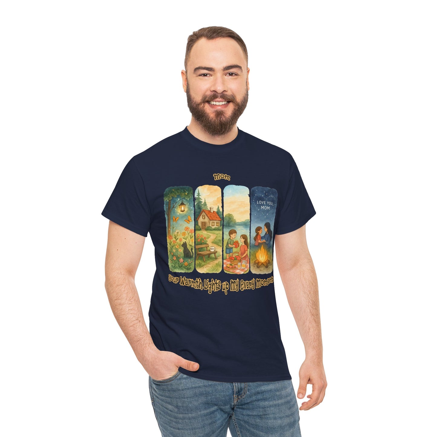 Mom Love Unisex Cotton Tee - Nostalgic & Heartwarming Gift for Mother's Day - Birthday Gift