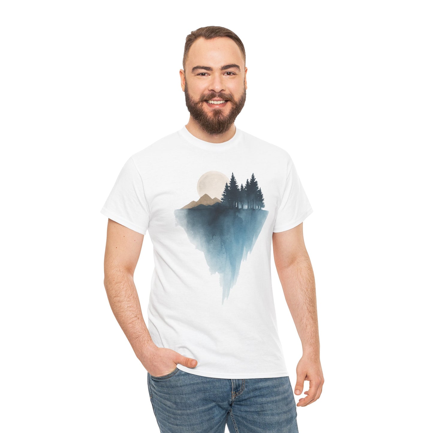Scenic Nature Unisex Cotton Tee - Adventure Awaits