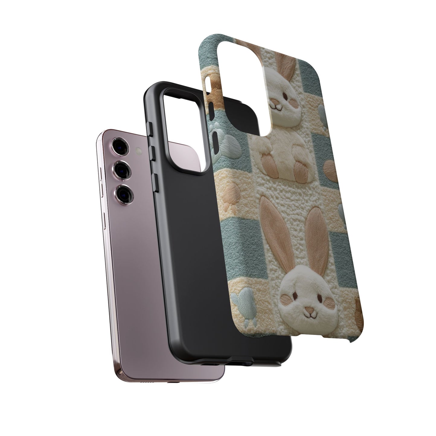 Adorable Rabbits Phone Case – Cute & Durable Protection - iPhone, Samsung, and Google case