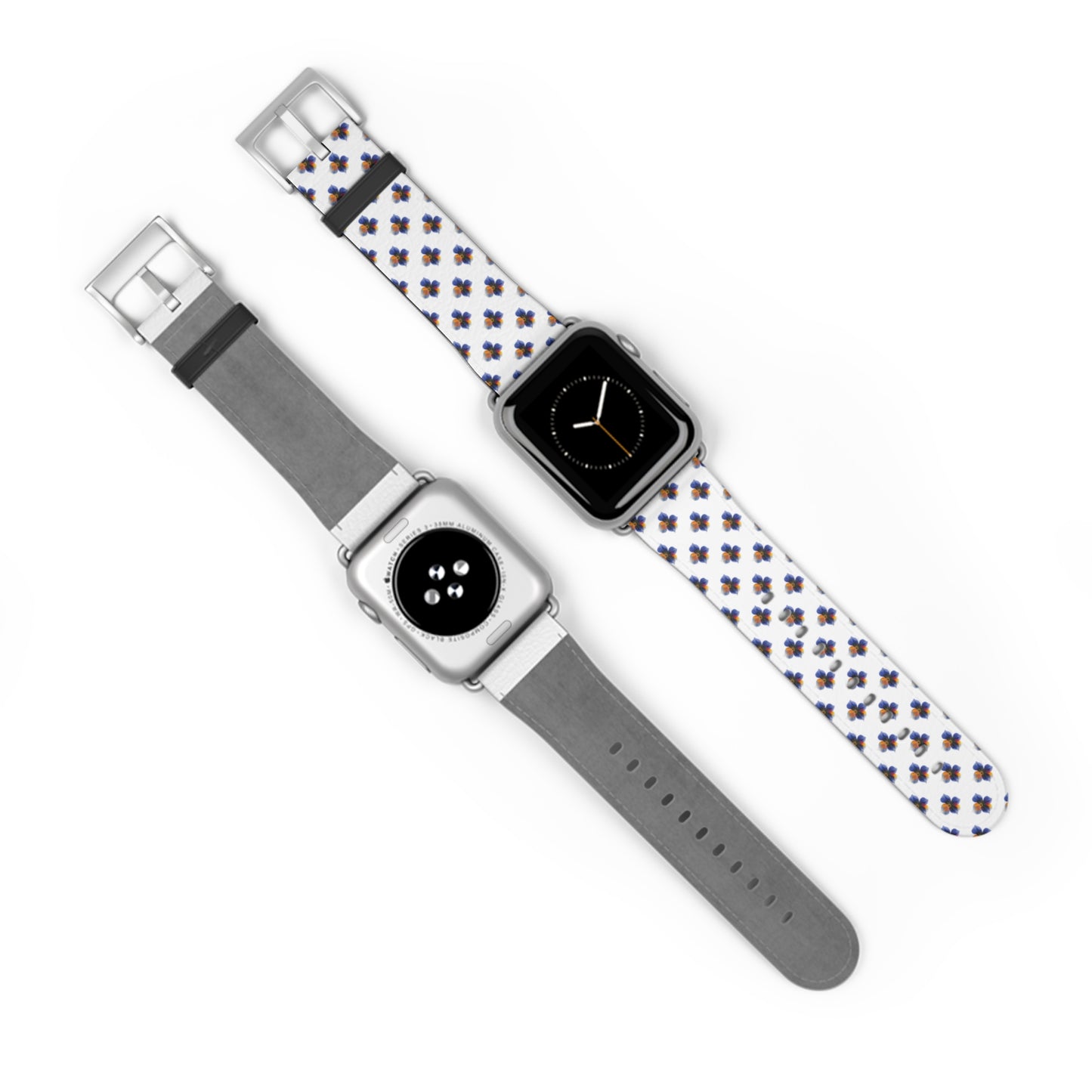Blue Floral Watch Band