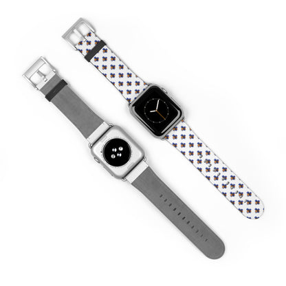 Blue Floral Watch Band