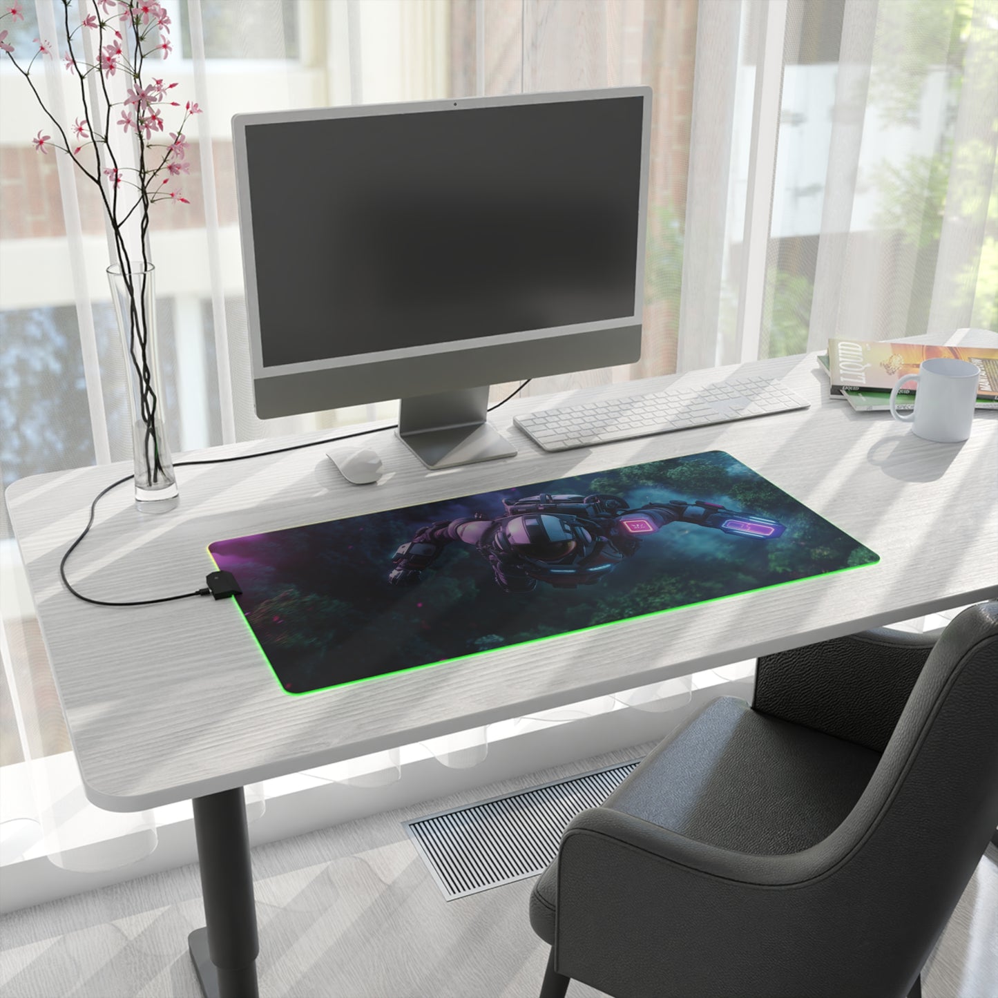 Astronaut LED Gaming Mouse Pad