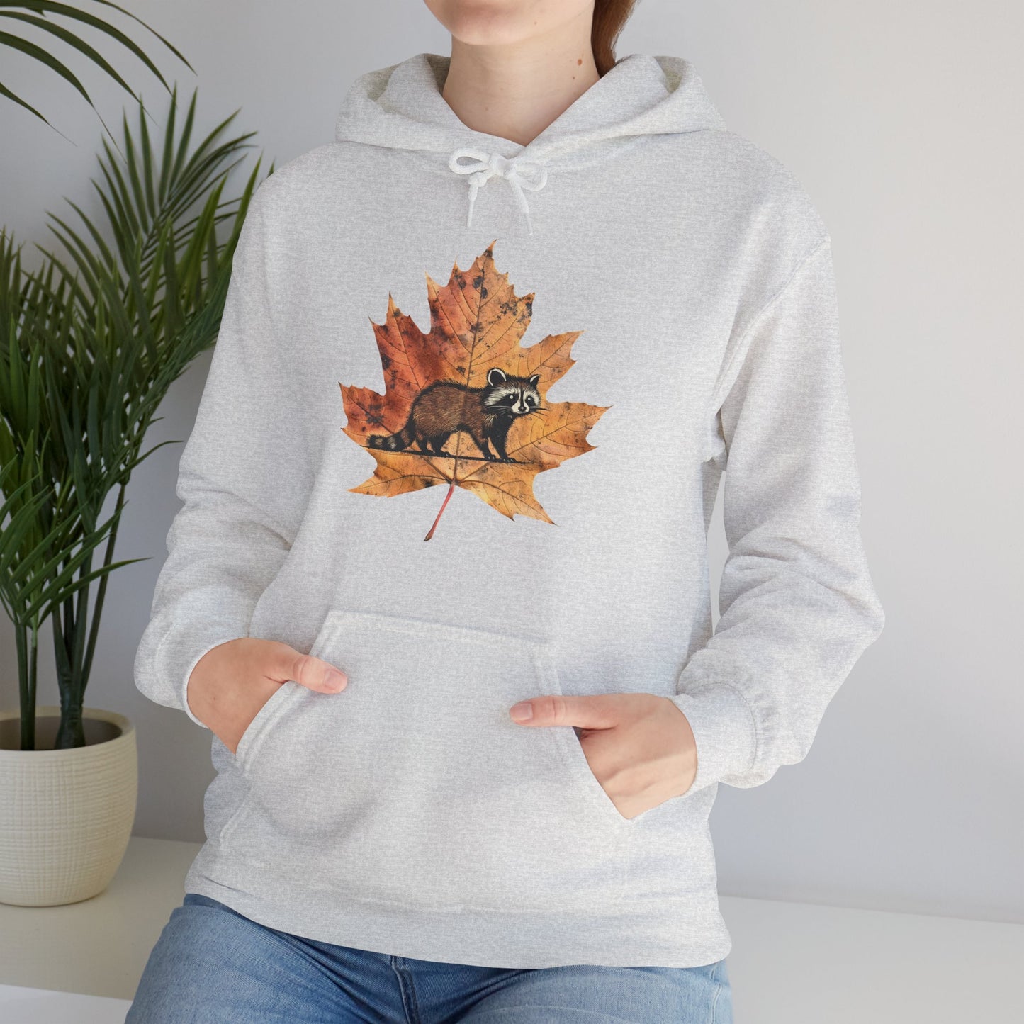 Raccoon Design Hoodie - Unisex Heavy Blend™ Hooded Sweatshirt