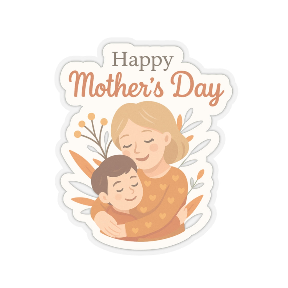 Happy Mother's Day Kiss-Cut Stickers - Perfect for Gifts and Celebrations