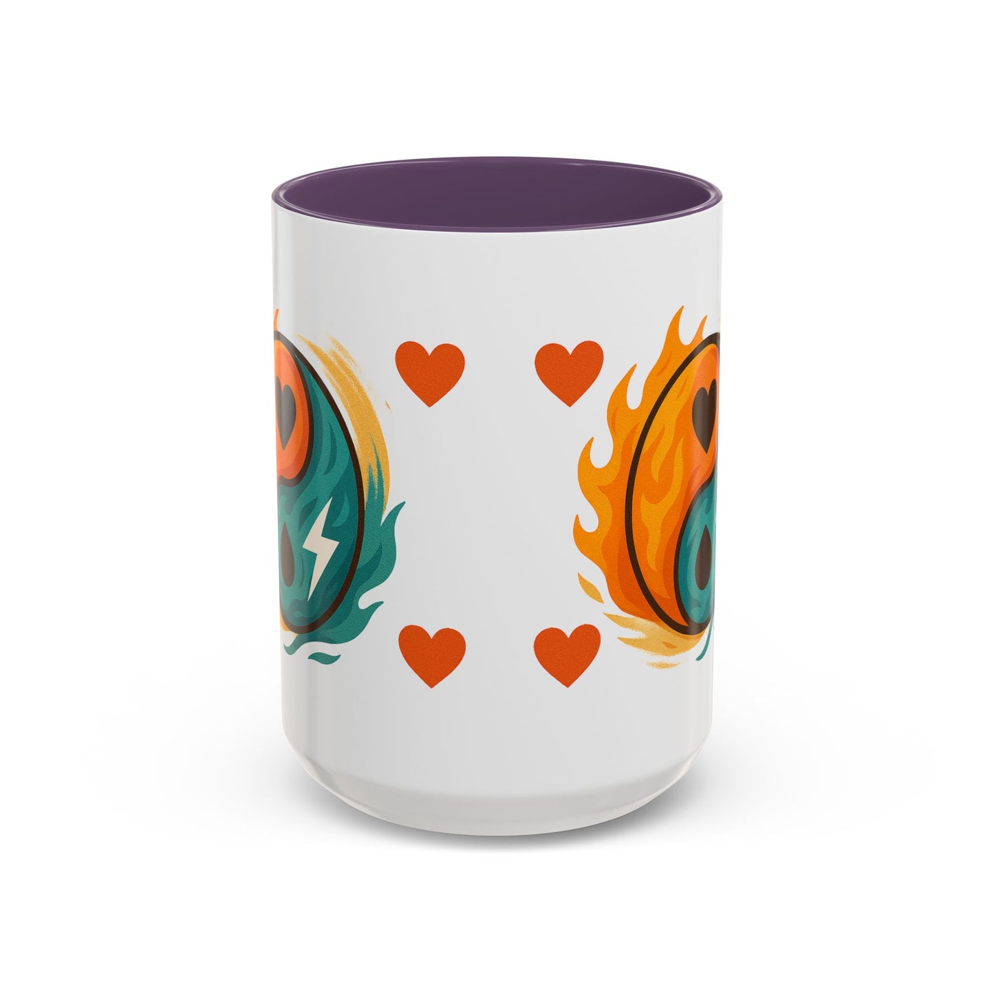 Bold Yin Yang Accent Coffee Mug – 11oz & 15oz – Perfect for Coffee Lovers