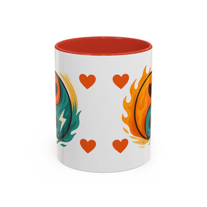 Bold Yin Yang Accent Coffee Mug – 11oz & 15oz – Perfect for Coffee Lovers