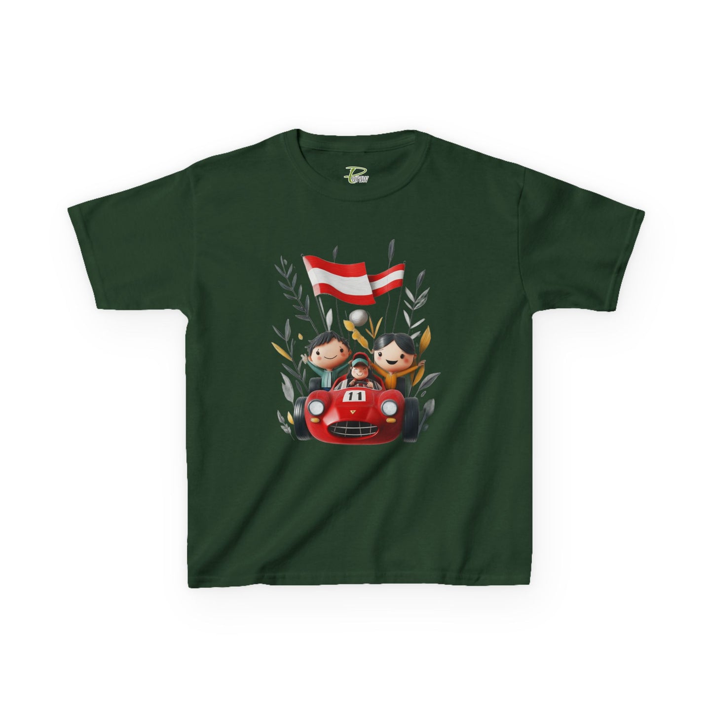 Youth Heavy Cotton™ Tee - Funny Race Car Graphic T-shirt for Kids