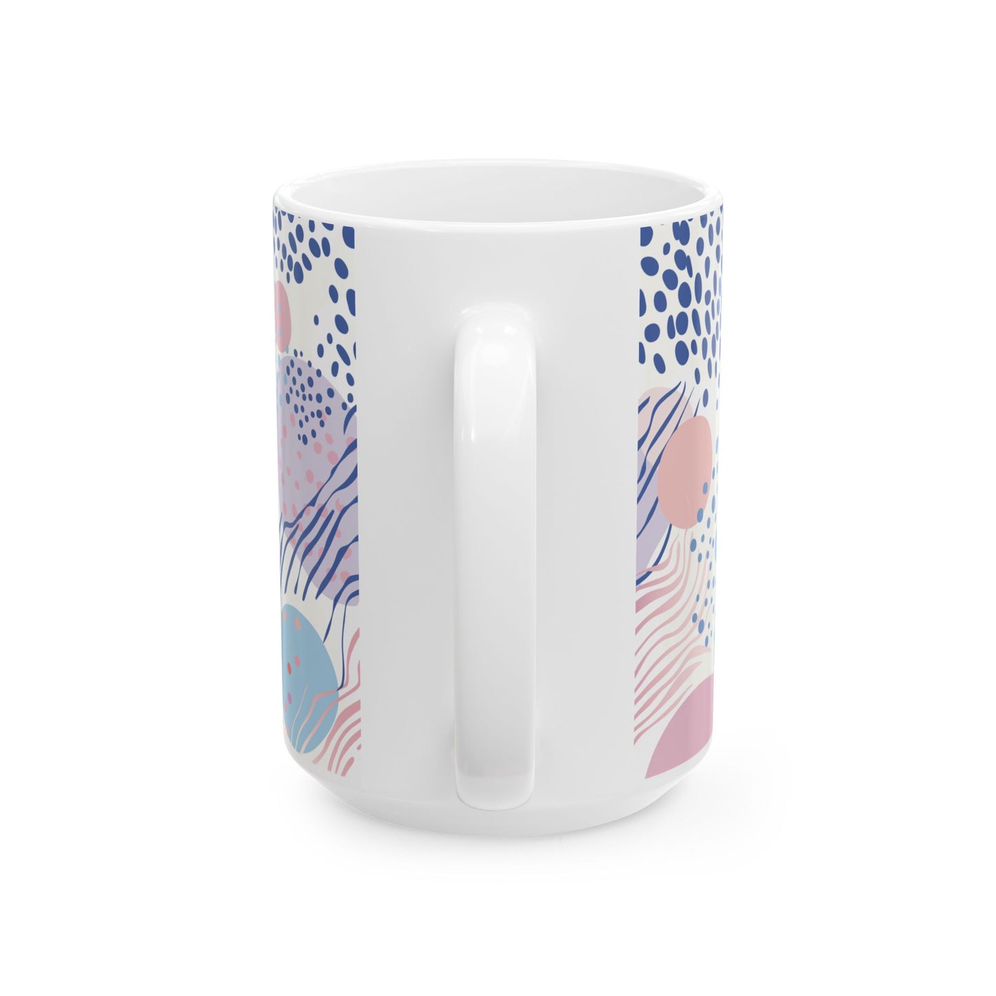 Geometric Shapes Ceramic Mug - (11oz, 15oz)