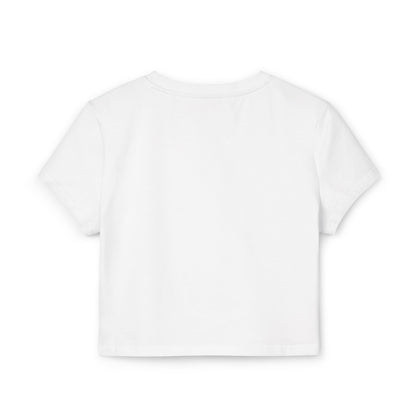 Floral Dreamscape Women Baby Tee - Artistic Short-Sleeve Top for Nature Lovers