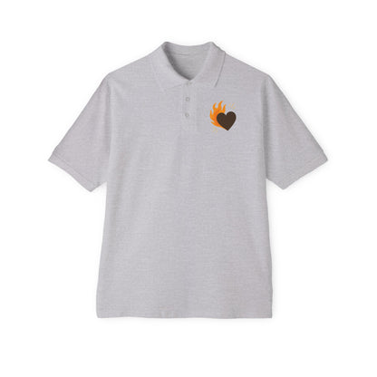 Flame Heart Men's Polo Tee
