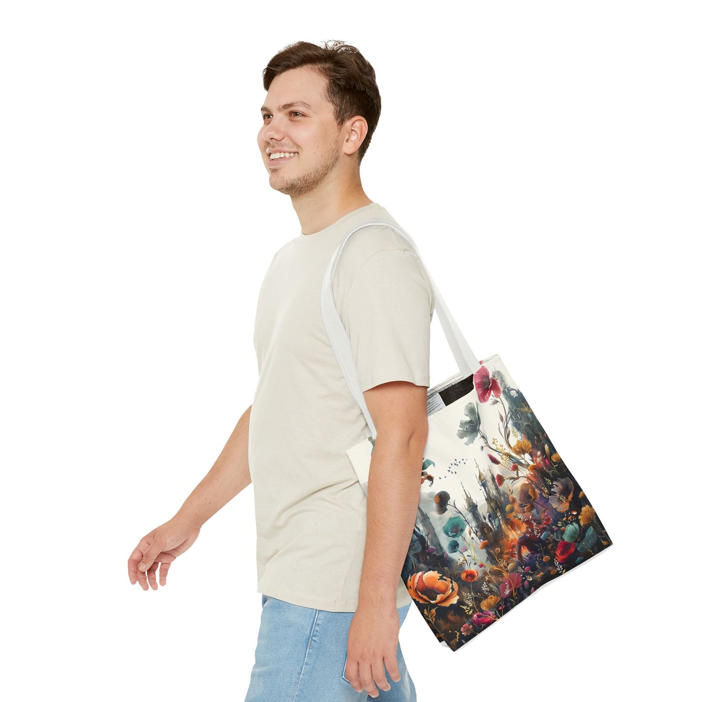 Nature and Castle Tote Bag - Two side print