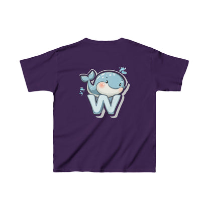 Youth Heavy Cotton™ Tee - Unisex Cute Cartoon Whale Design T-Shirt