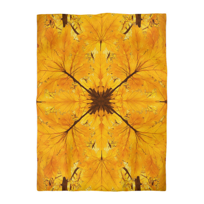 Autumn Leaf Microfiber Duvet Cover | Cozy Bedding for Fall Decor, Nature Lovers, Home Comfort, Gifts for Her, Seasonal Bedroom
