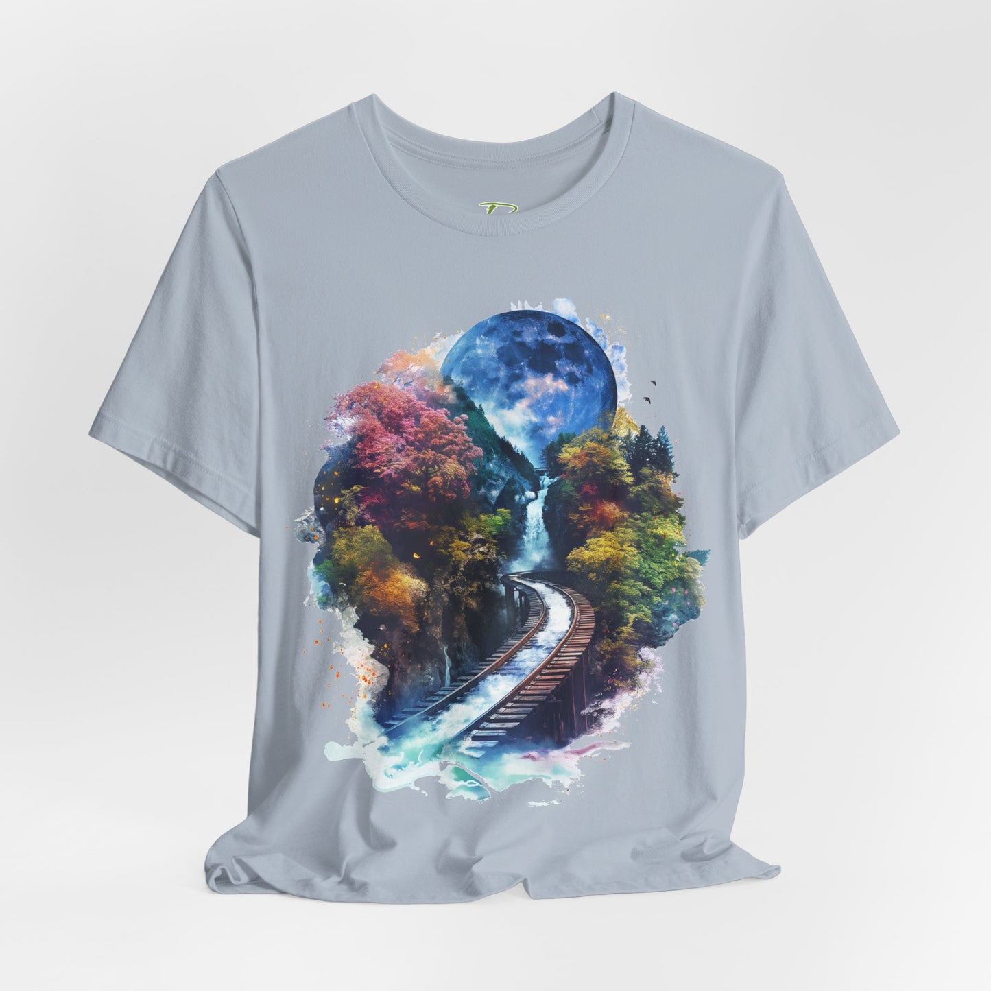 Classic and Unisex T-Shirt with 3D Watercolor design - Lightweight Fabric Tee