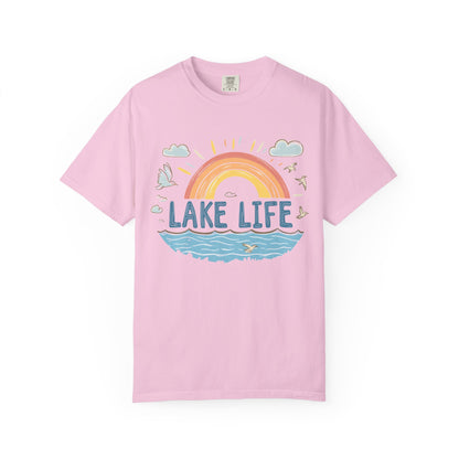 Lake Life Unisex Garment-Dyed T-Shirt – Perfect for Summer Adventures