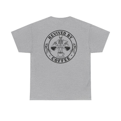 Revived by Coffee Unisex Heavy Cotton Tee - Perfect for Coffee Lovers