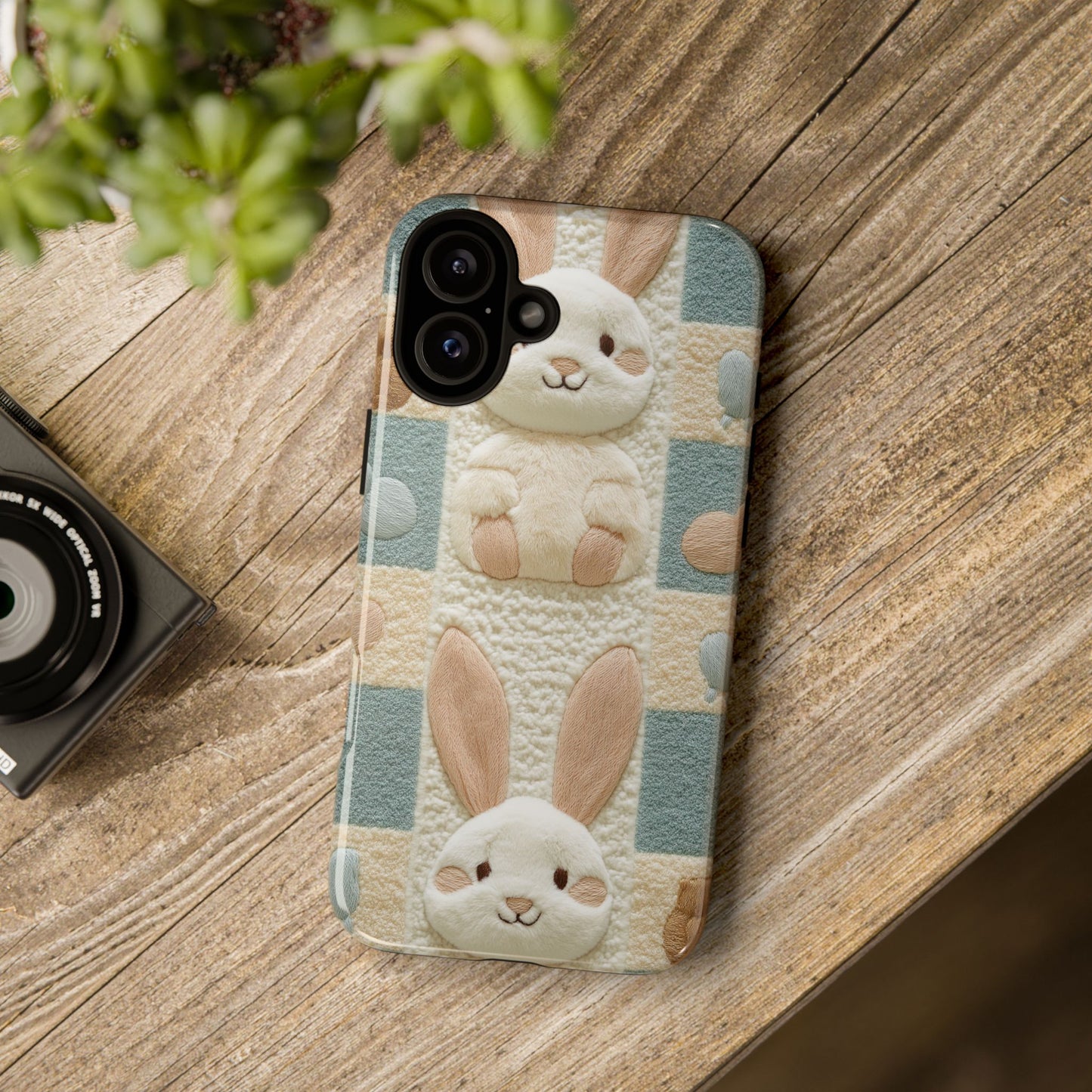 Adorable Rabbits Phone Case – Cute & Durable Protection - iPhone, Samsung, and Google case