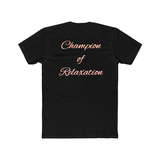 Men's Cotton Crew Tee - Moonlit Tunnel Path T-Shirt