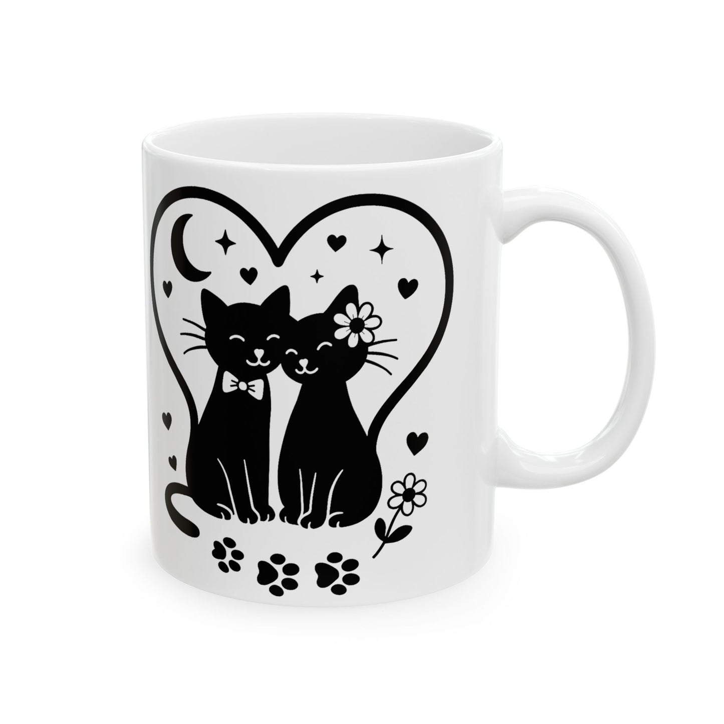 Cute Cat Lover Ceramic Mug - 11oz & 15oz - Perfect for Home & Office