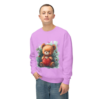 Teddy Bear Unisex Lightweight Crewneck Sweatshirt