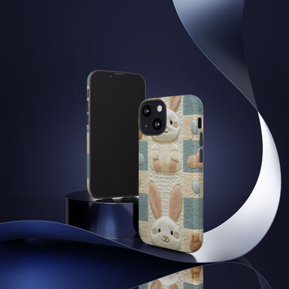 Adorable Rabbits Phone Case – Cute & Durable Protection - iPhone, Samsung, and Google case