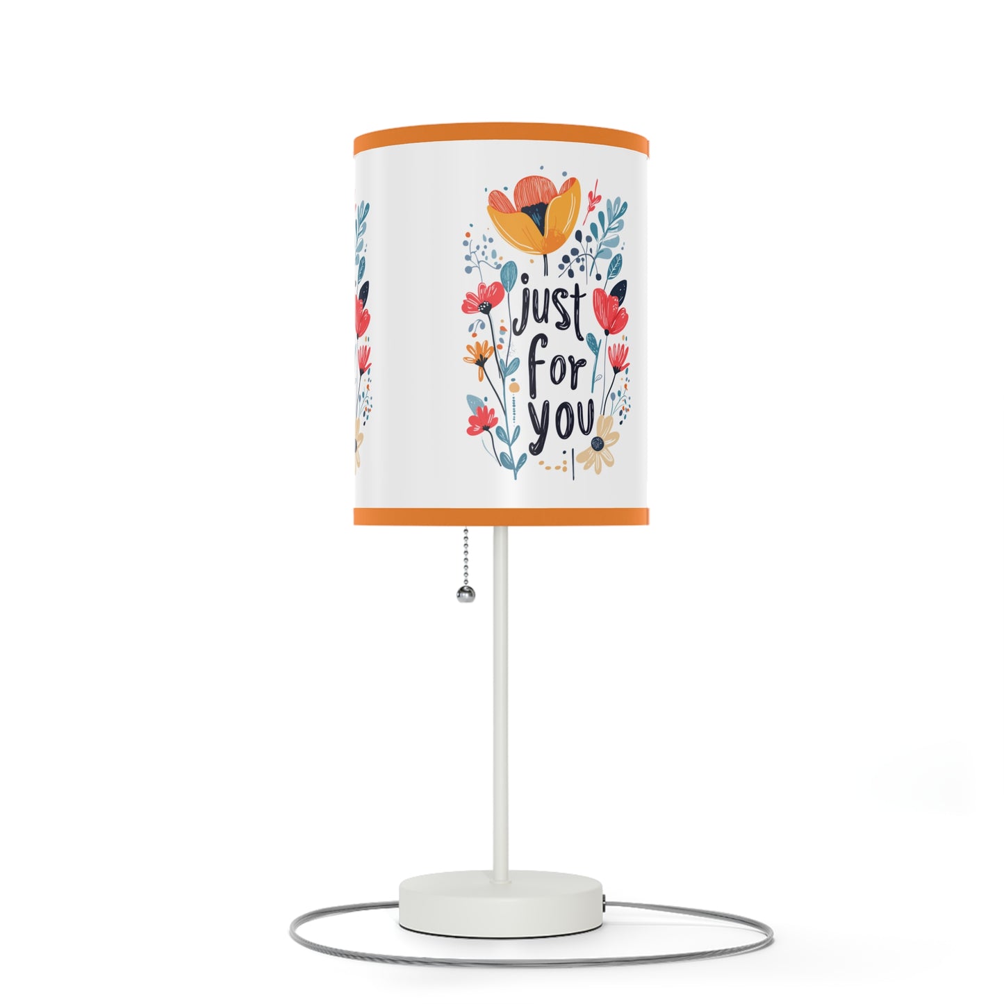 Floral Table Lamp - "Just For You" Design - Gift - Lamp on a Stand, US|CA plug - Table Lamps