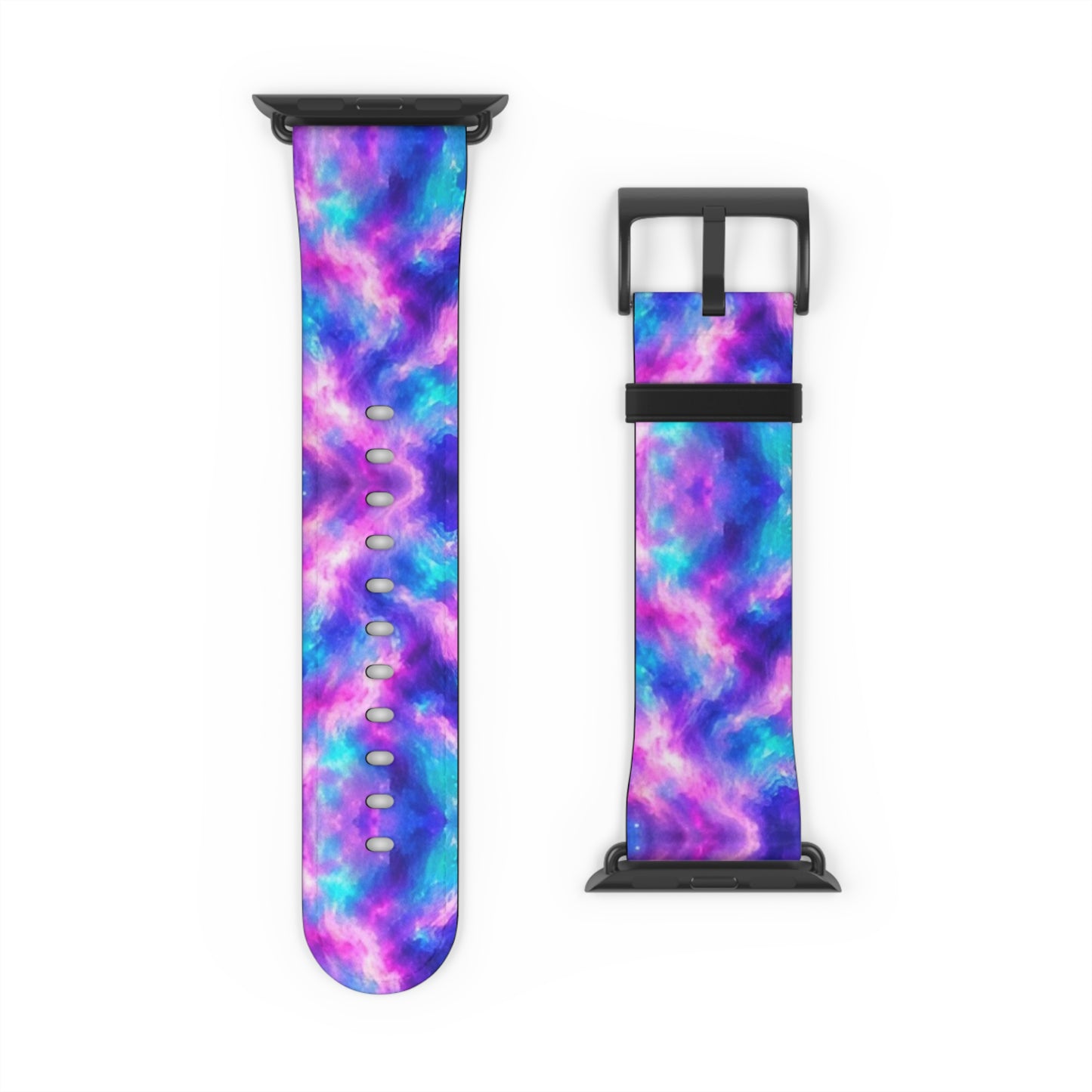 Aesthetic Purple Blue Nebula Apple Watch Band