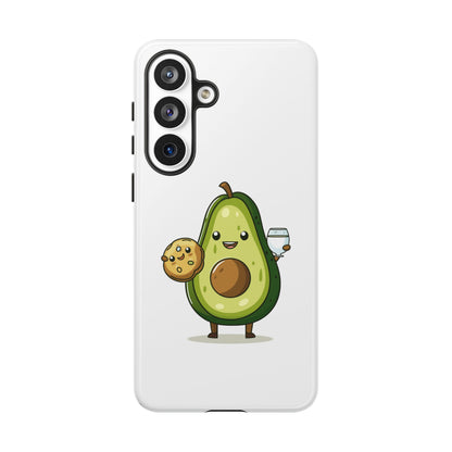 Tough Cases with Cute avocado cartoon character for iPhone, Samsung, and Google case