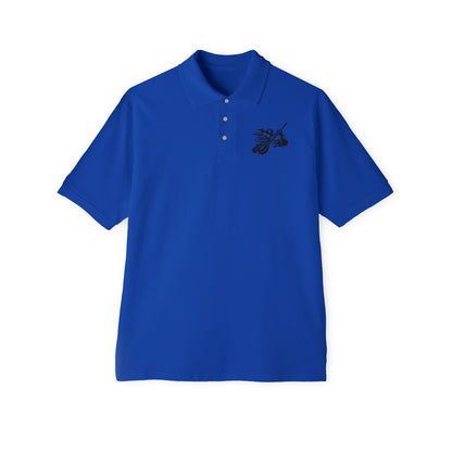 Stylish Men's Polo with Artistic Design, Casual Wear, Gift for Dad, Summer Fashion, Comfortable Polo Shirt