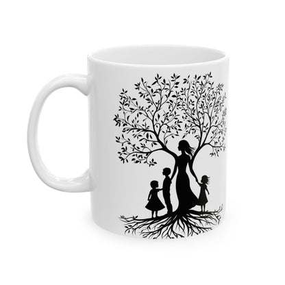 Whimsical Tree Silhouette Ceramic Mug - Perfect for Nature Lovers and Gift Giving - Mother's day gift - Birthday Gift