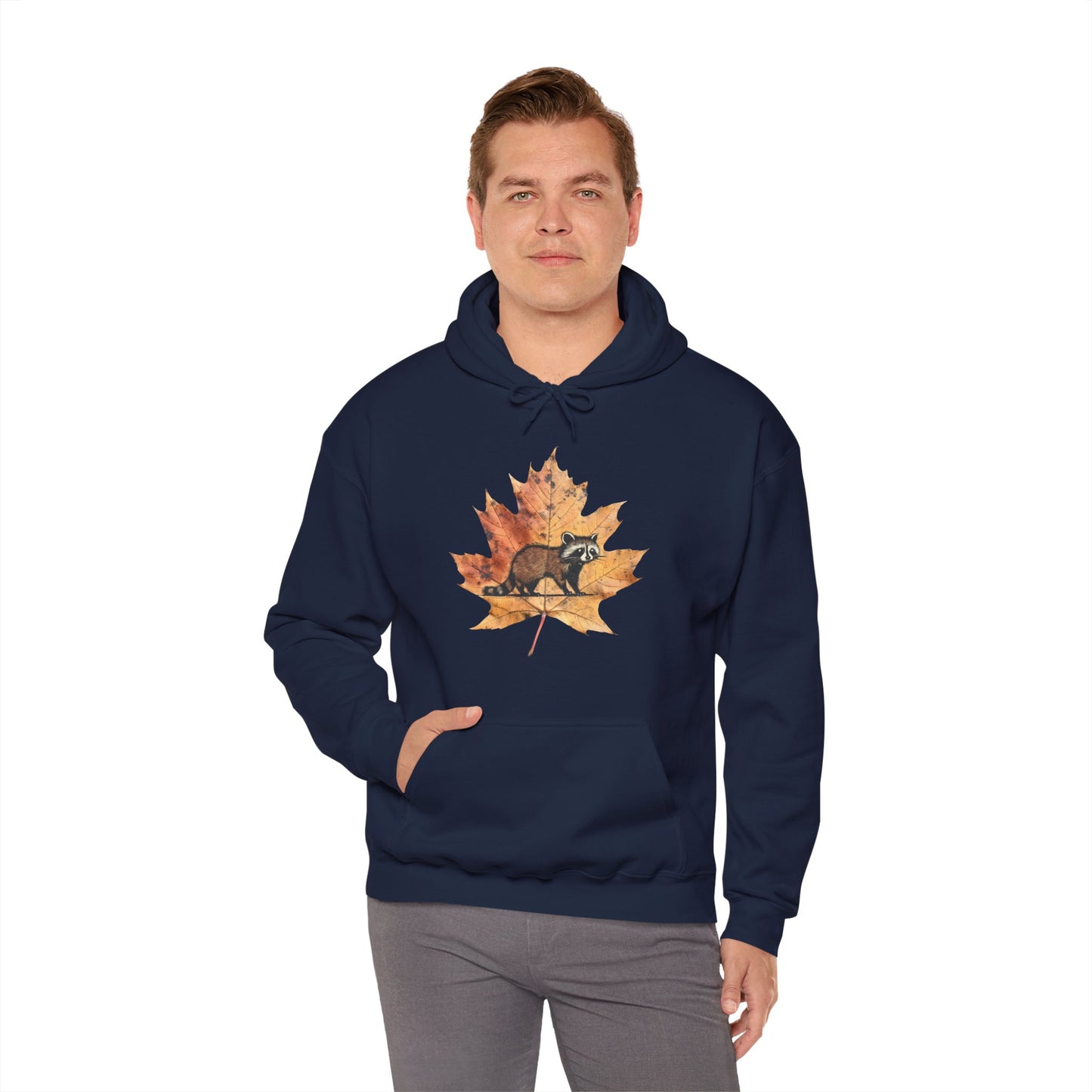 Raccoon Design Hoodie - Unisex Heavy Blend™ Hooded Sweatshirt