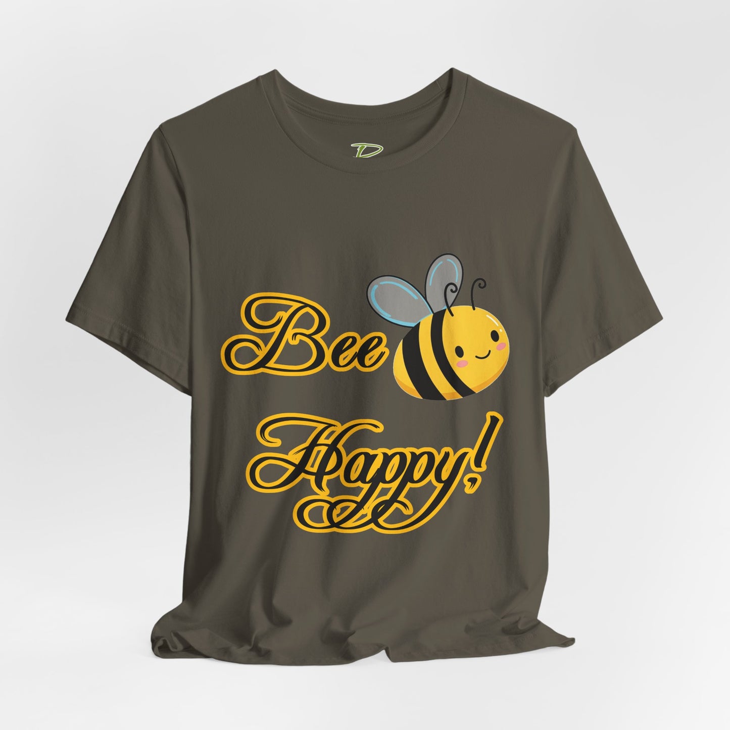 Bee Happy Unisex Jersey Tee - Cheerful Graphic T-Shirt for Positive Vibes