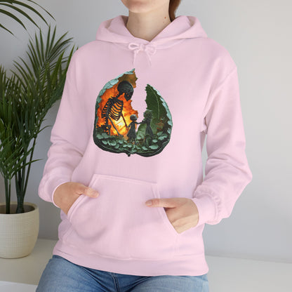 Unisex Heavy Blend™ Hooded Sweatshirt - Skeleton Design Hoodie