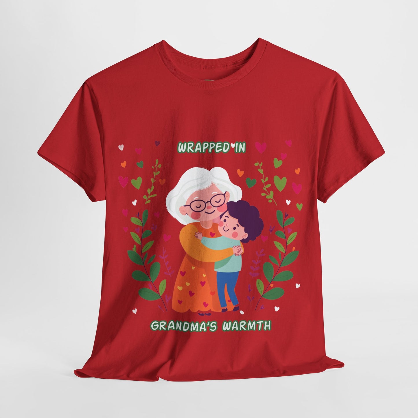 Grandma's Love Heavy Cotton Tee - Heartfelt Family Connection T-Shirt