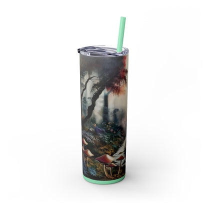 Skinny Tumbler with Straw, 20oz - Forest Insulated Tumbler