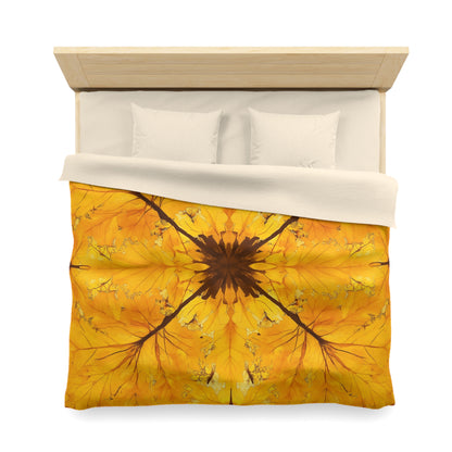 Autumn Leaf Microfiber Duvet Cover | Cozy Bedding for Fall Decor, Nature Lovers, Home Comfort, Gifts for Her, Seasonal Bedroom