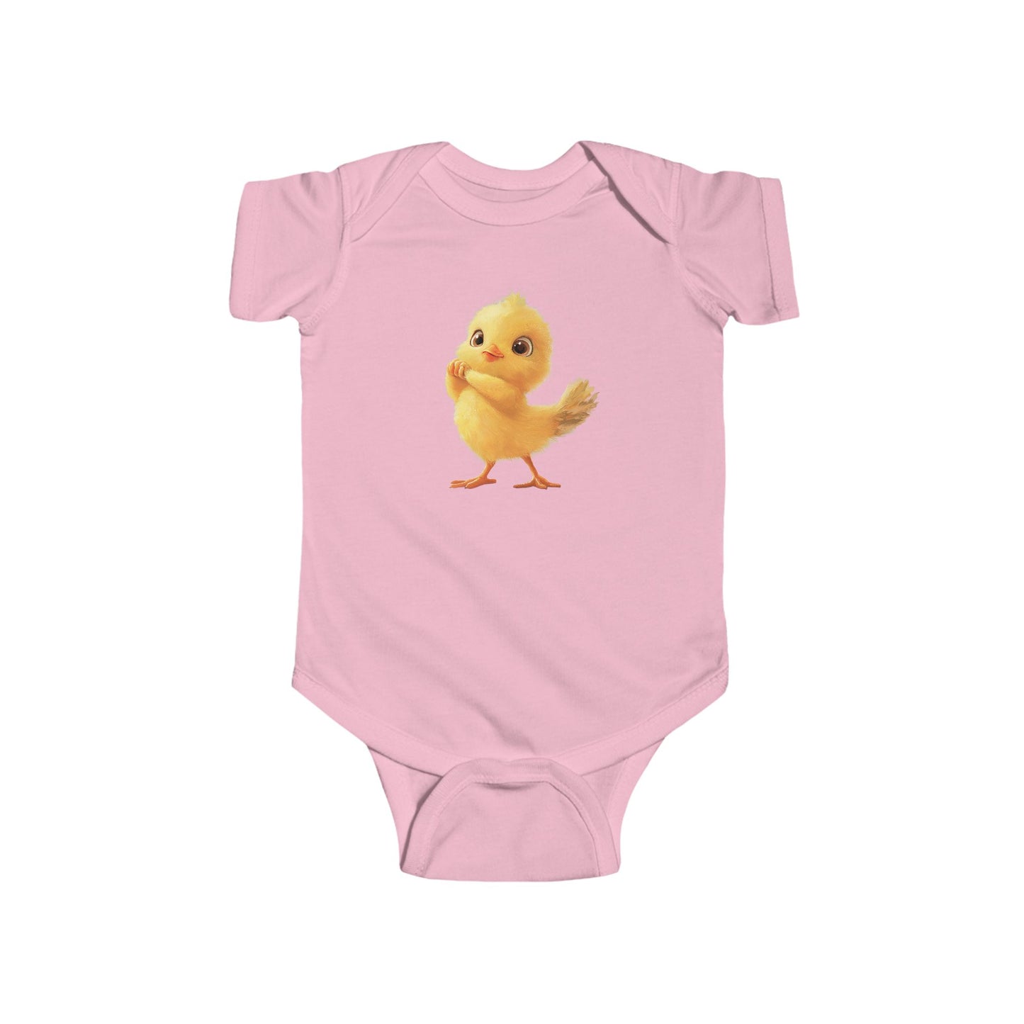 Cute Chick Infant Bodysuit - Adorable Baby Clothing for Spring Celebrations - Infant Fine Jersey Bodysuit