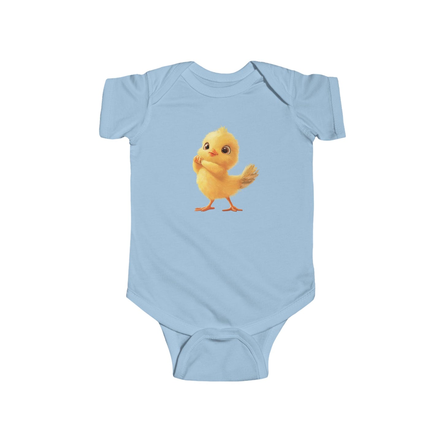 Cute Chick Infant Bodysuit - Adorable Baby Clothing for Spring Celebrations - Infant Fine Jersey Bodysuit