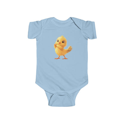 Cute Chick Infant Bodysuit - Adorable Baby Clothing for Spring Celebrations - Infant Fine Jersey Bodysuit
