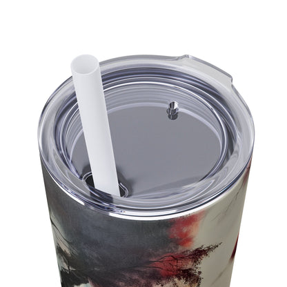 Skinny Tumbler with Straw, 20oz - Forest Insulated Tumbler