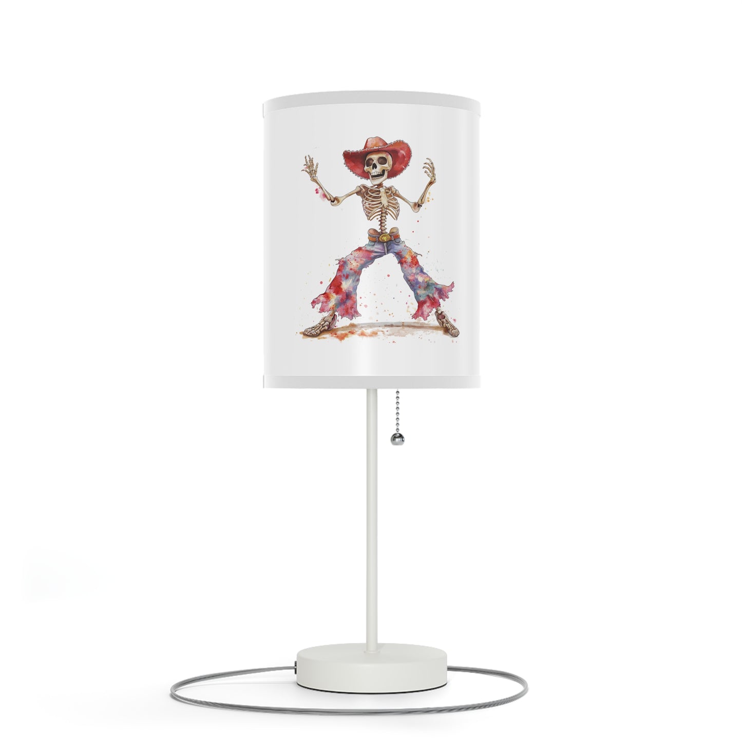 Lamp on a Stand, US|CA plug - Watercolor Skeleton Lamp - Table Lamps