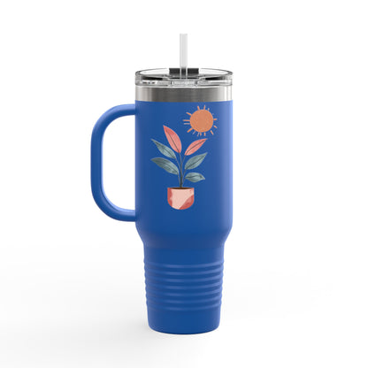 Insulated Travel Mug, 40oz - Peaceful Bloom Insulated Mug