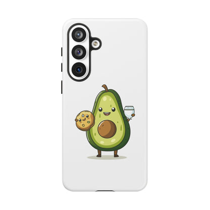 Tough Cases with Cute avocado cartoon character for iPhone, Samsung, and Google case