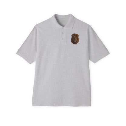 Men's Polo Striking Lion Design