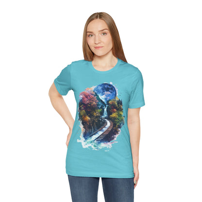 Classic and Unisex T-Shirt with 3D Watercolor design - Lightweight Fabric Tee