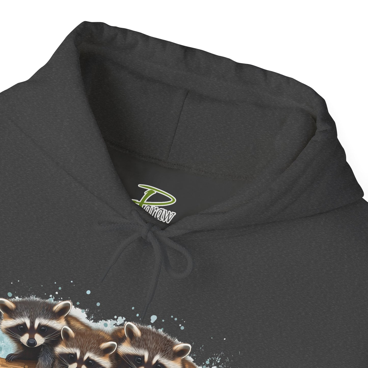 Cozy Raccoon Hooded Sweatshirt - Unisex Heavy Blend™- Raccoon in hoodie - Raccoon Hoodie with ears