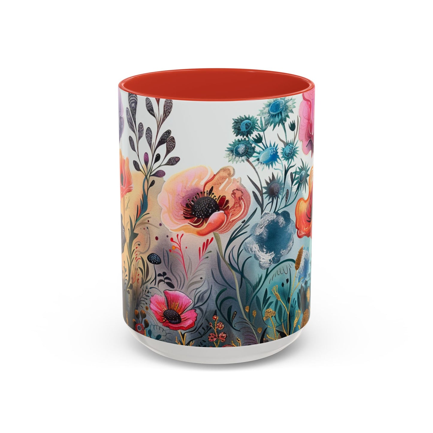 Accent Watercolor Coffee Mug, (11, 15oz)