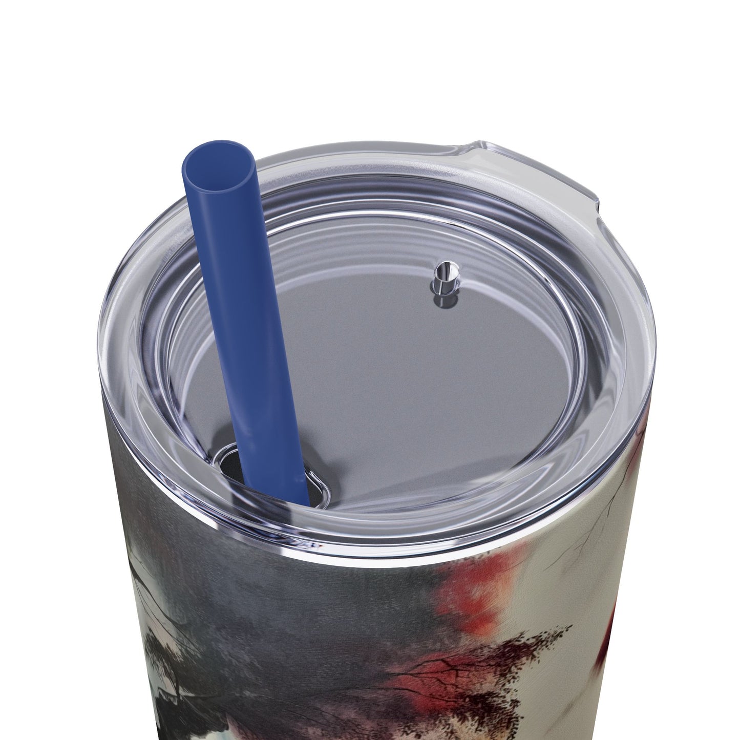 Skinny Tumbler with Straw, 20oz - Forest Insulated Tumbler