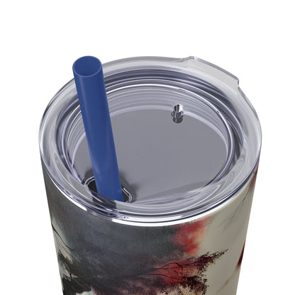 Skinny Tumbler with Straw, 20oz - Forest Insulated Tumbler